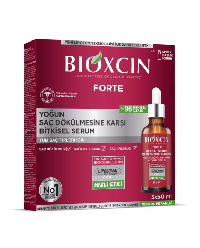 سيروم بيوكسين فورتي المكثف ضد تساقط الشعر الشديد - 3 أمبولات × 30 مل