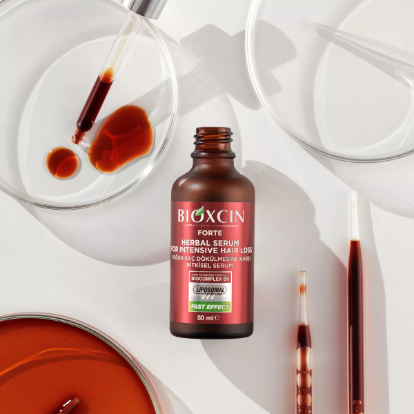 سيروم بيوكسين فورتي المكثف ضد تساقط الشعر الشديد - 3 أمبولات × 30 مل