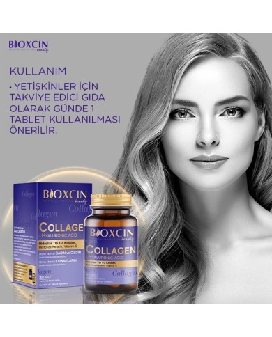 مكمل بيوكسين بيوتي كولاجين لدعم نضارة البشرة وتقوية الشعر - 30 قرص