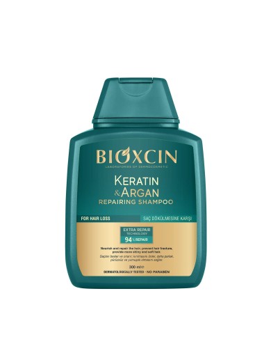 شامبو بيوكسين بالكيراتين والأرغان لإصلاح الشعر التالف والمتضرر - 300 مل