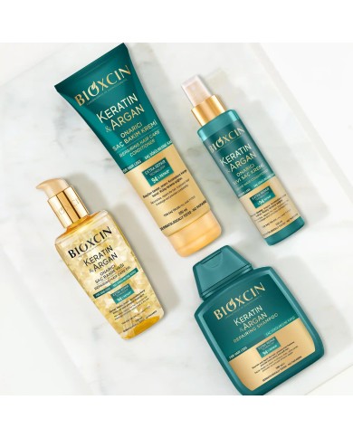 شامبو بيوكسين بالكيراتين والأرغان لإصلاح الشعر التالف والمتضرر - 300 مل