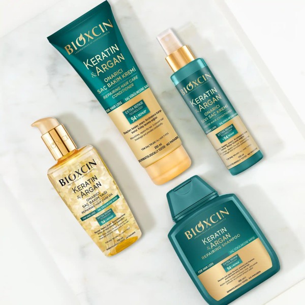 شامبو بيوكسين بالكيراتين والأرغان لإصلاح الشعر التالف والمتضرر - 300 مل