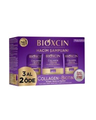 شامبو بيوكسين بالكولاجين والبيوتين لمنح الشعر حجماً وكثافة - 300 مل 3 حبات (التوفير)