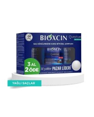 شامبو بيوكسين كوانتوم لتكثيف الشعر (الدهني) - 3 حبات
