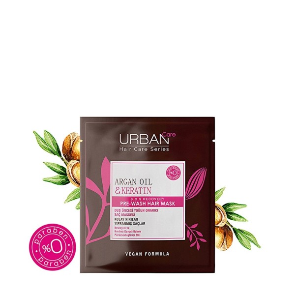 ماسك أوربان كير بزيت الأرغان والكيراتين للعناية المكثفة قبل الاستحمام - 50 مل