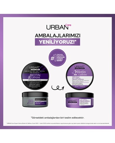 شامبو مقشر أوربان كير إكسبرت بالبيوتين والكافيين لتنقية الفروة وتحفيز النمو - 200 مل