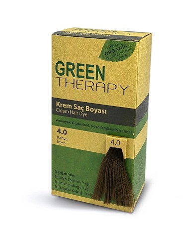 صبغة شعر جرين ثيرابي رقم 4.0 - بني طبيعي
