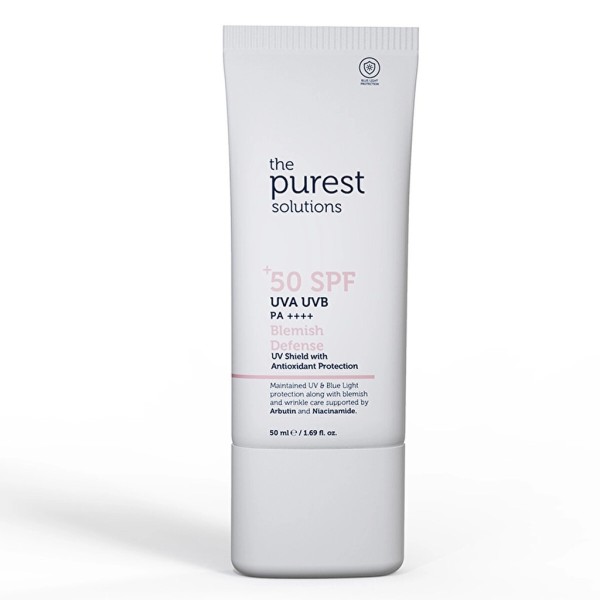 واقي شمس The Purest Solutions للبشرة المصابة بالبقع - 50 SPF مضاد للأكسدة