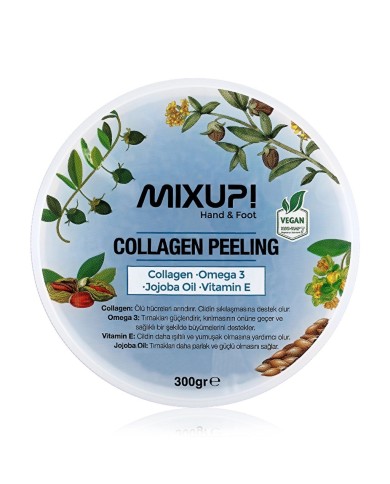 مقشر الكولاجين لليدين والقدمين من Mixup! - تفتيح وتقوية الأظافر - 300 جرام
