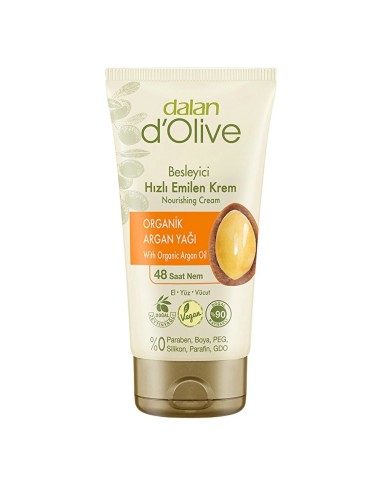 كريم دالان دي أوليف المغذي بزيت الأركان العضوي (60 مل) - ترطيب فائق وشد البشرة