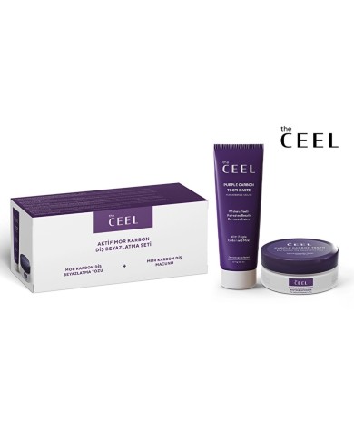 مجموعة ذا سيل المتكاملة لتبييض الأسنان بالكربون الأرجواني النشط (معجون 75 جم + بودرة 50 جم)