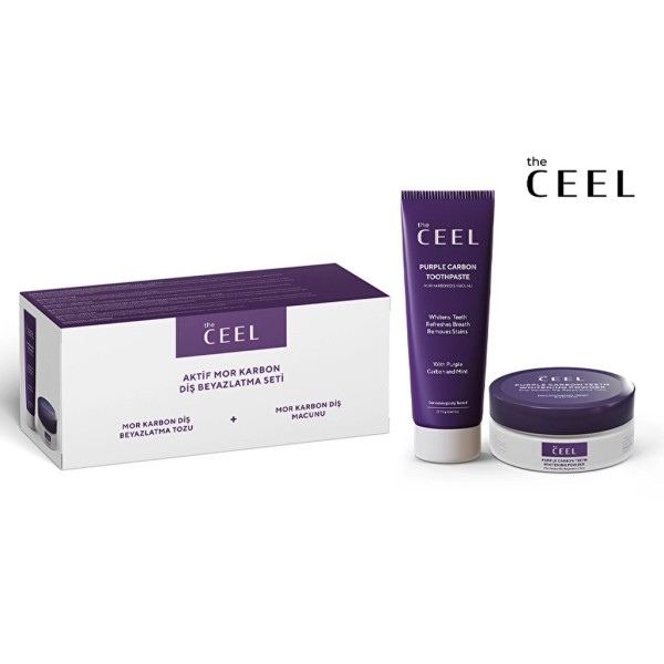 مجموعة ذا سيل المتكاملة لتبييض الأسنان بالكربون الأرجواني النشط (معجون 75 جم + بودرة 50 جم)