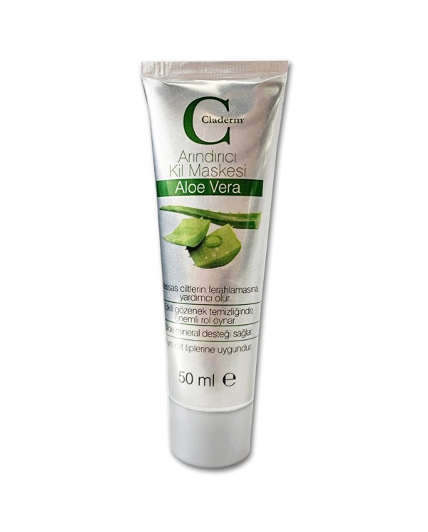 Claderm Aloe Vera Clay Face Mask (50ml)