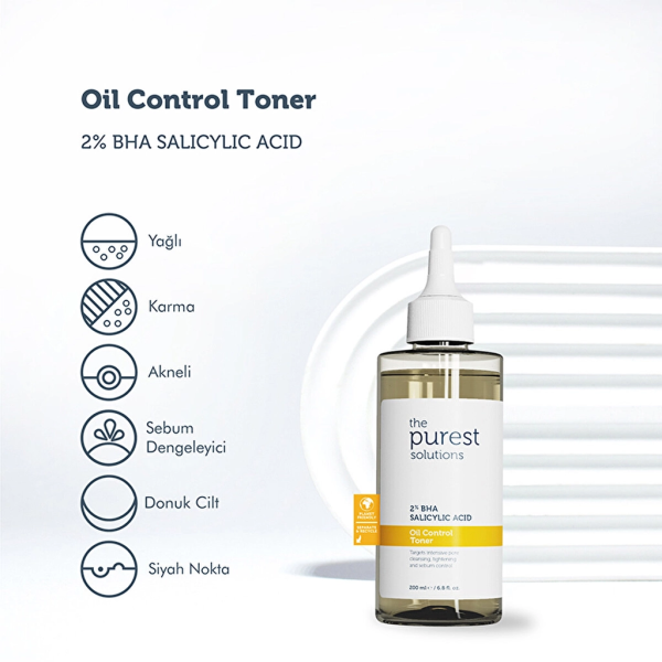 The Purest Solutions BHA 2% Blackhead Targeted Sebum Balancing Tonic - 200 ml