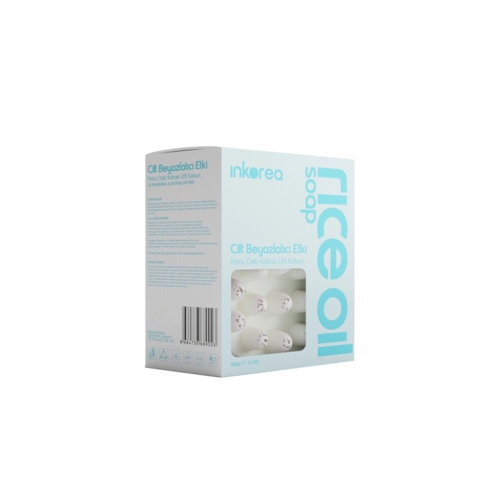 Inkorea Natural Pumpkin Fiber Soap with Rice Extract for Skin Whitening
