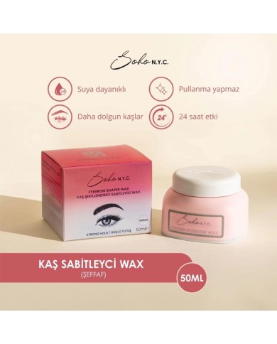 واكس سوهو N.Y.C الشفاف لتشكيل وتثبيت الحواجب - 50 مل