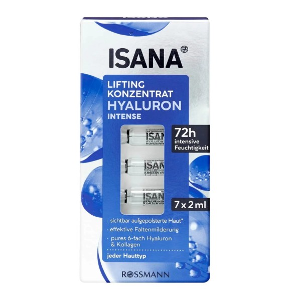 ISANA Hyaluron Intense Ampoules 7x2ml - German Intensive Care