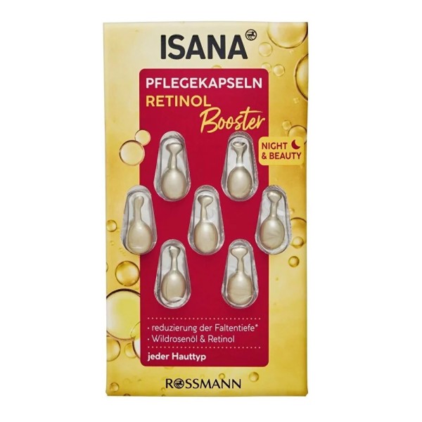 ISANA Retinol Booster Capsules 7pcs - Night Renewal