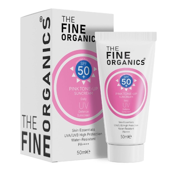 The Fine Organics Pink Sunscreen SPF 50+ - Tone Evening & Instant Glow