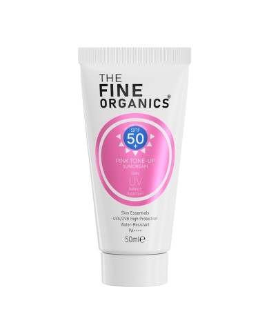 واقي شمس ذا فاين أورجانيكس الوردي SPF 50+ - لتوحيد اللون وإشراقة فورية