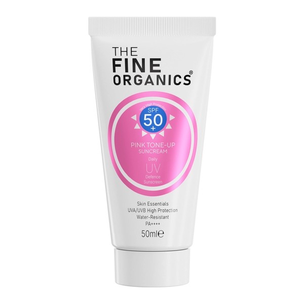 The Fine Organics Pink Sunscreen SPF 50+ - Tone Evening & Instant Glow
