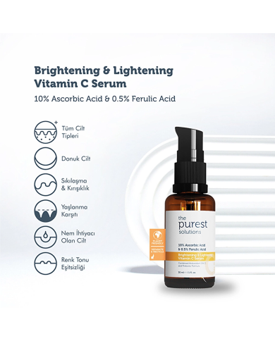 ذا بيورست سوليوشنز - سيروم فيتامين C للتفتيح وتوحيد لون البشرة (30 مل)