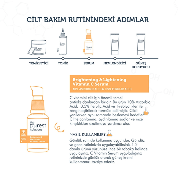 ذا بيورست سوليوشنز - سيروم فيتامين C للتفتيح وتوحيد لون البشرة (30 مل)