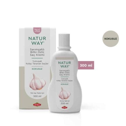 بلسم بخلاصة الثوم العشبية Naturway Hair Conditioner with Garlic Plant Extract 300 ml otaci