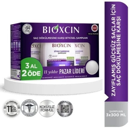Bioxcin Anti-Hair Loss Black Garlic Shampoo 300ml