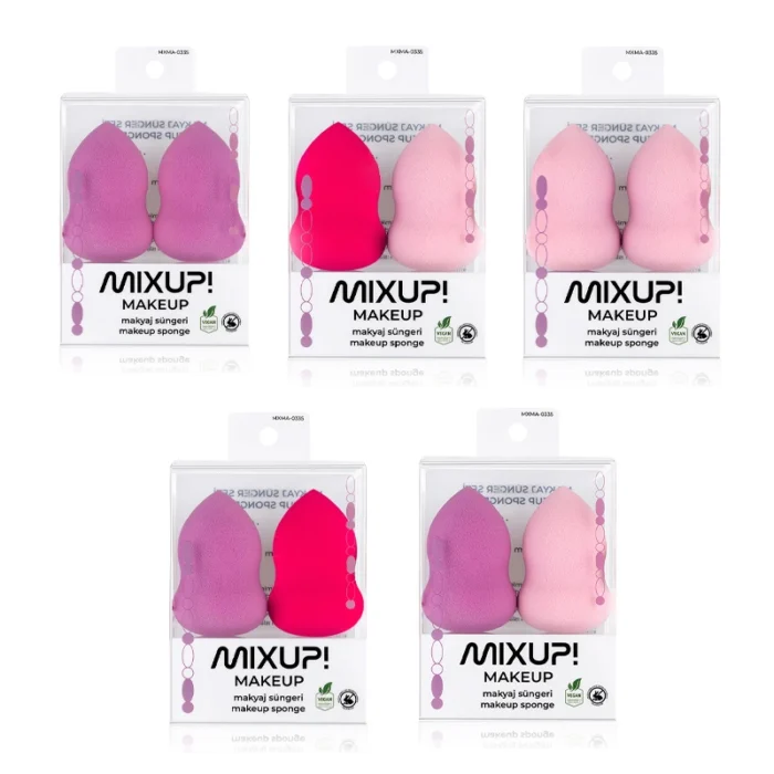8813537394738_1716466122777 Mixup! Lilac Pink Makeup Sponge Set of 2 (Assorted)